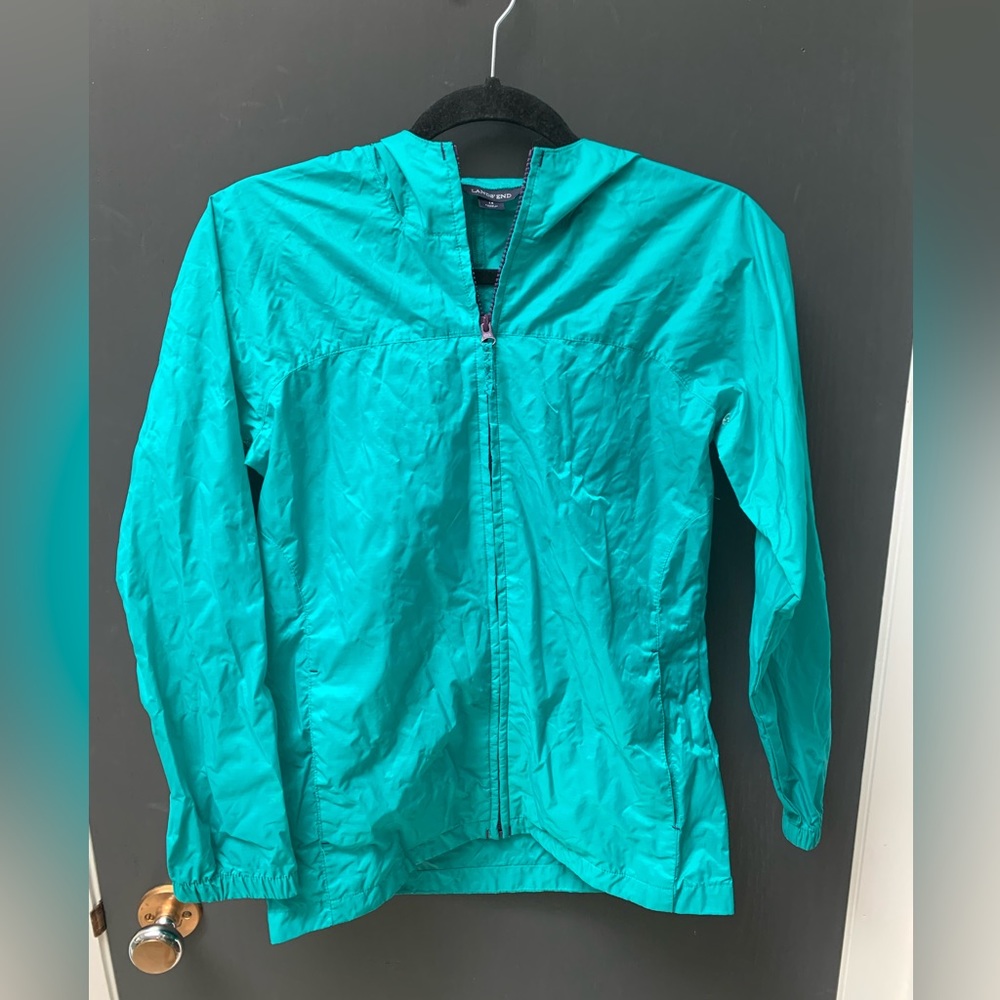 Lands End Kids Rain Jacket Size 14